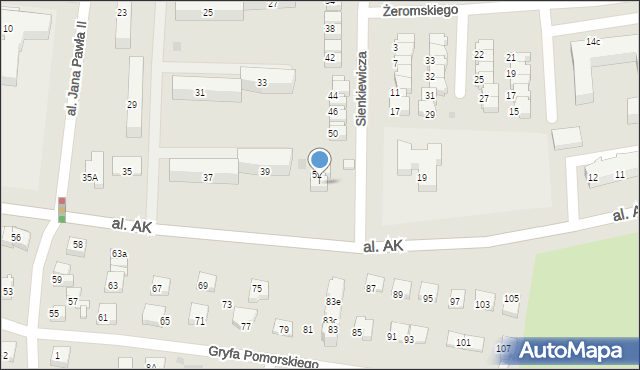 Starogard Gdański, Sienkiewicza Henryka, 54, mapa Starogard Gdański