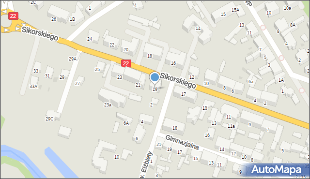 Starogard Gdański, Sikorskiego Władysława, gen., 19, mapa Starogard Gdański