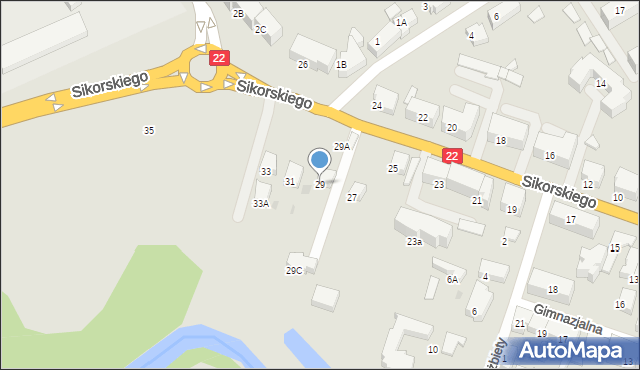 Starogard Gdański, Sikorskiego Władysława, gen., 29, mapa Starogard Gdański