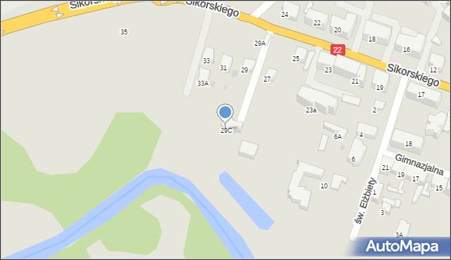 Starogard Gdański, Sikorskiego Władysława, gen., 29C, mapa Starogard Gdański