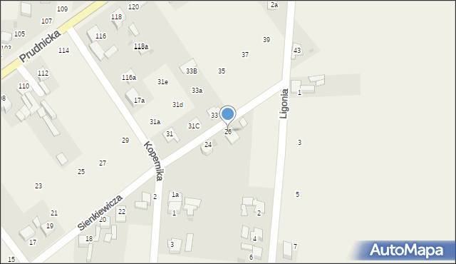 Steblów, Sienkiewicza Henryka, 26, mapa Steblów