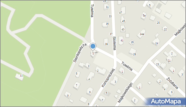 Stężyca, Sienkiewicza Henryka, 1, mapa Stężyca