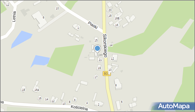 Stoczek Łukowski, Sikorskiego Władysława, gen., 29, mapa Stoczek Łukowski