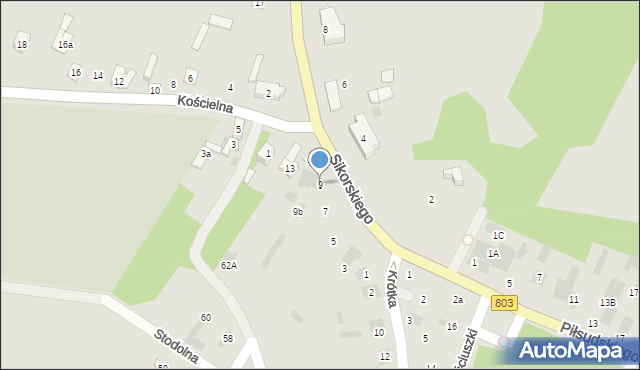 Stoczek Łukowski, Sikorskiego Władysława, gen., 9, mapa Stoczek Łukowski