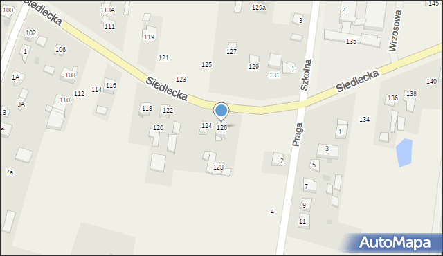 Stok Lacki, Siedlecka, 126, mapa Stok Lacki