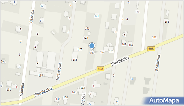 Stok Lacki, Siedlecka, 153, mapa Stok Lacki