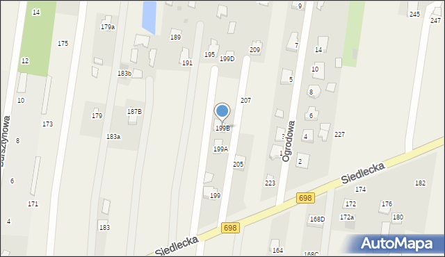 Stok Lacki, Siedlecka, 199B, mapa Stok Lacki