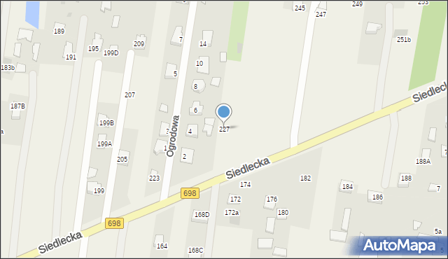 Stok Lacki, Siedlecka, 227, mapa Stok Lacki