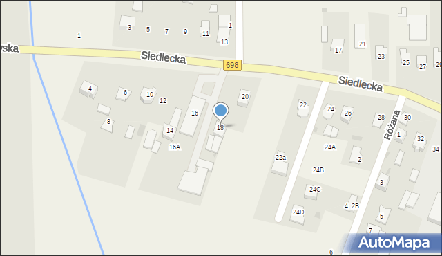 Stok Lacki-Folwark, Siedlecka, 18, mapa Stok Lacki-Folwark
