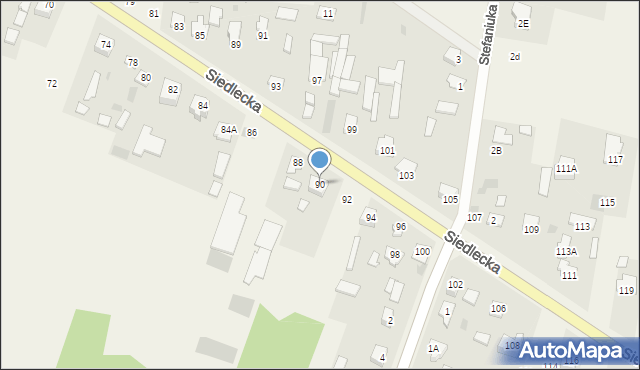 Stok Lacki-Folwark, Siedlecka, 90, mapa Stok Lacki-Folwark