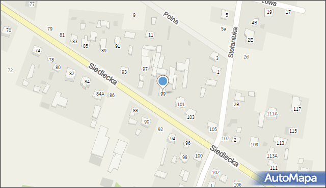Stok Lacki-Folwark, Siedlecka, 99, mapa Stok Lacki-Folwark