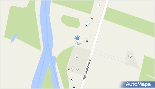 Strumiany, Siemiechowska, 30, mapa Strumiany