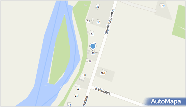 Strumiany, Siemiechowska, 36, mapa Strumiany
