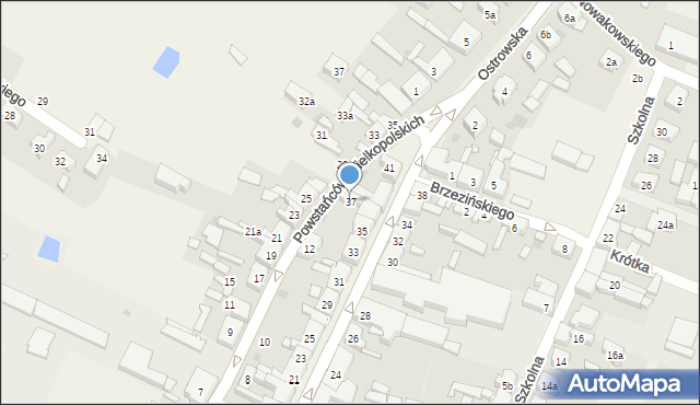 Strzałkowo, Sikorskiego Władysława, gen., 37, mapa Strzałkowo