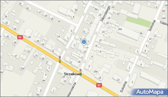 Strzałkowo, Sikorskiego Władysława, gen., 5, mapa Strzałkowo