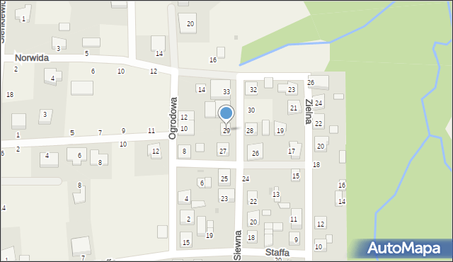 Strzebielino, Siewna, 29, mapa Strzebielino