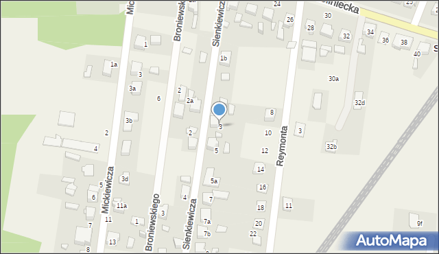 Strzebiń, Sienkiewicza Henryka, 3, mapa Strzebiń