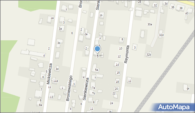 Strzebiń, Sienkiewicza Henryka, 5, mapa Strzebiń