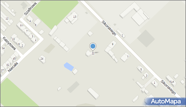 Strzegom, Sikorskiego Władysława, gen., 11, mapa Strzegom