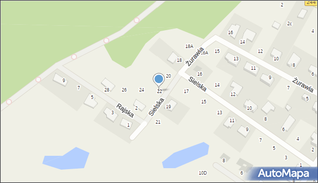 Strzelce Górne, Sielska, 22, mapa Strzelce Górne