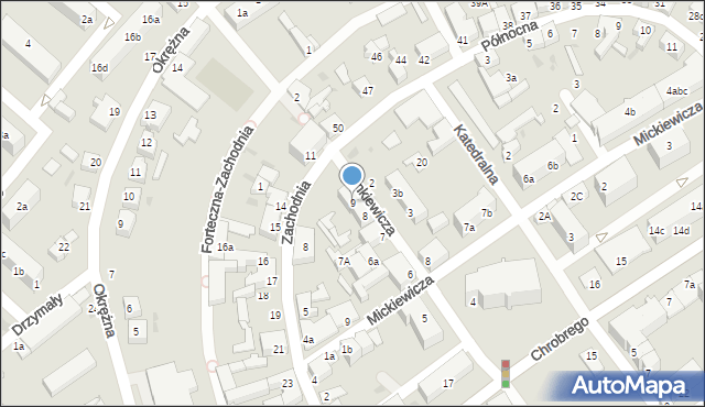 Strzelce Krajeńskie, Sienkiewicza Henryka, 9, mapa Strzelce Krajeńskie