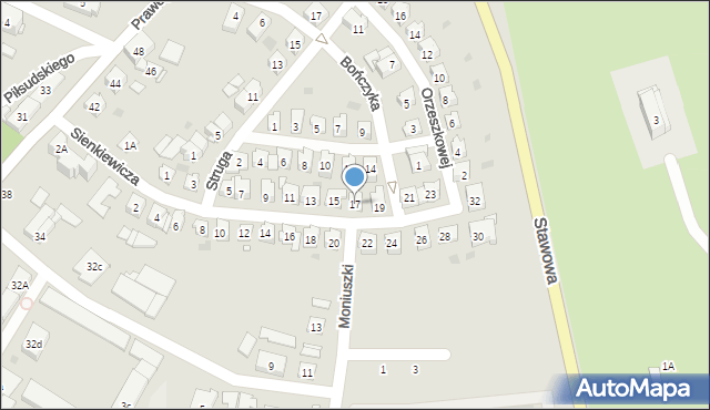 Strzelce Opolskie, Sienkiewicza Henryka, 17, mapa Strzelce Opolskie