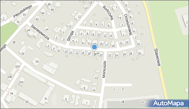 Strzelce Opolskie, Sienkiewicza Henryka, 18, mapa Strzelce Opolskie