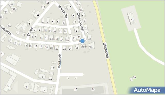 Strzelce Opolskie, Sienkiewicza Henryka, 28, mapa Strzelce Opolskie