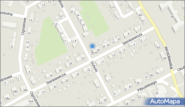 Strzelin, Sienkiewicza Henryka, 20, mapa Strzelin