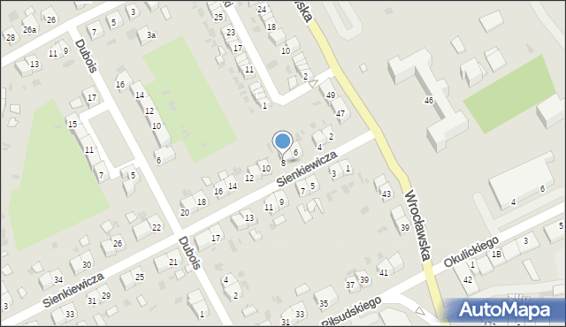 Strzelin, Sienkiewicza Henryka, 8, mapa Strzelin