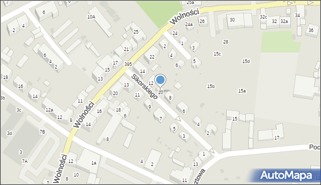 Strzelin, Sikorskiego Władysława, gen., 10, mapa Strzelin