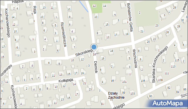 Strzyżów, Sikorskiego Władysława, gen., 14, mapa Strzyżów