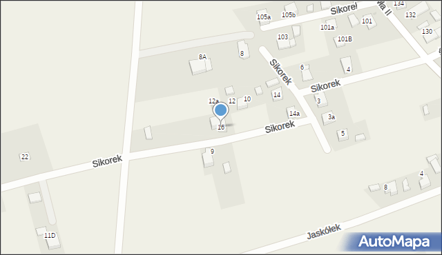 Studzienice, Sikorek, 16, mapa Studzienice