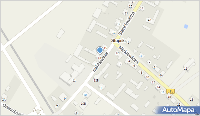 Stupsk, Sienkiewicza Henryka, 13A, mapa Stupsk