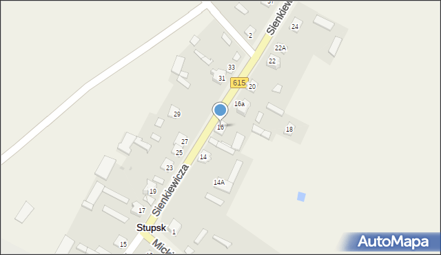 Stupsk, Sienkiewicza Henryka, 16, mapa Stupsk