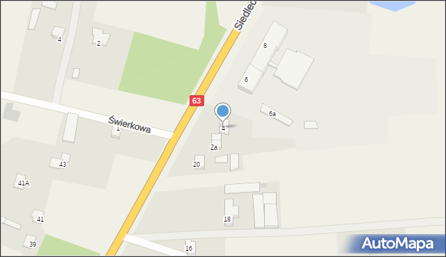 Suchożebry, Siedlecka, 4, mapa Suchożebry