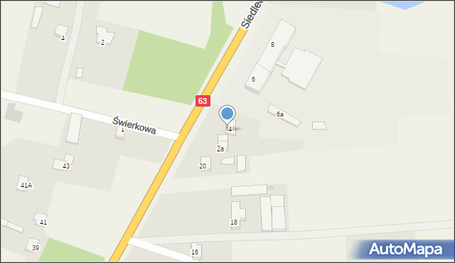 Suchożebry, Siedlecka, 4a, mapa Suchożebry