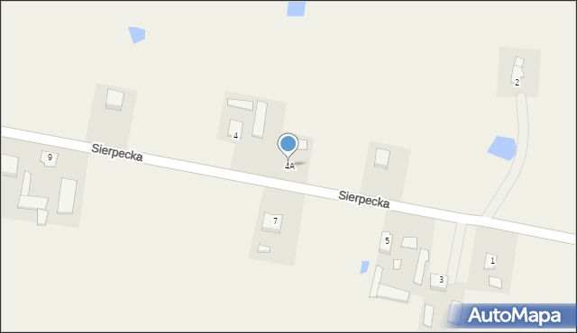 Sudragi, Sierpecka, 4A, mapa Sudragi