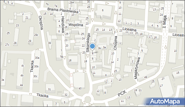 Sulechów, Sikorskiego Władysława, gen., 4, mapa Sulechów