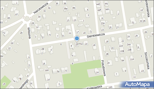 Sulejówek, Sienkiewicza Henryka, 10, mapa Sulejówek