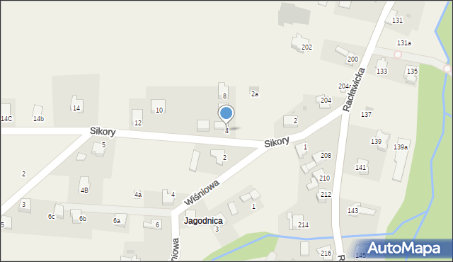 Sułkowice, Sikory Stanisława, ks., 4, mapa Sułkowice