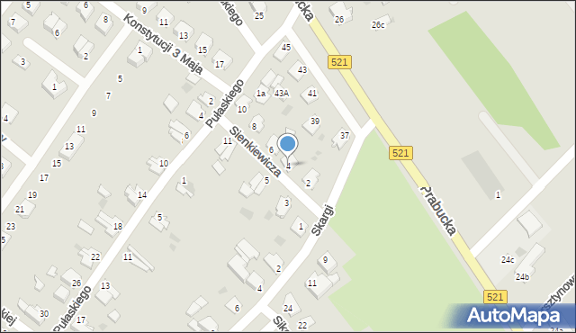 Susz, Sienkiewicza Henryka, 4, mapa Susz