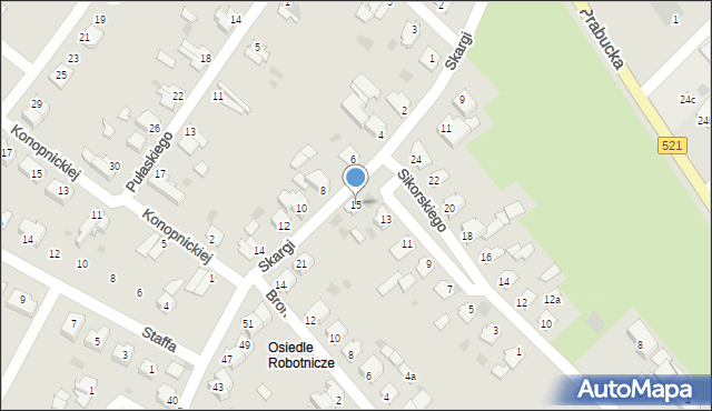 Susz, Sikorskiego Władysława, gen., 15, mapa Susz