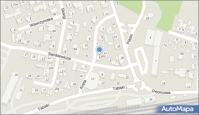 Swarzędz, Sienkiewicza Henryka, 4, mapa Swarzędz