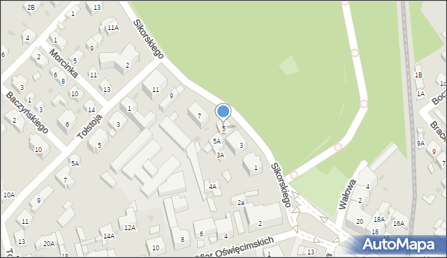 Świdnica, Sikorskiego Władysława, gen., 5, mapa Świdnicy