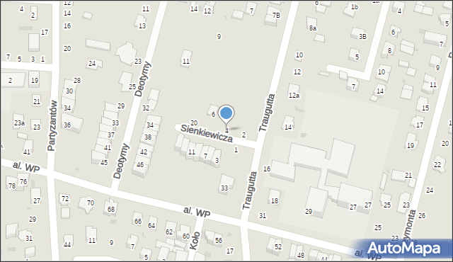 Świdnik, Sienkiewicza Henryka, 4, mapa Świdnika