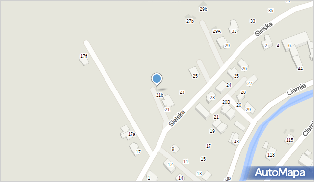 Świebodzice, Sielska, 21c, mapa Świebodzice