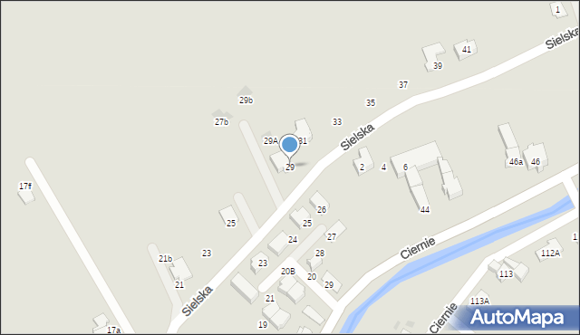 Świebodzice, Sielska, 29, mapa Świebodzice