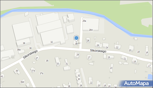 Świebodzice, Sikorskiego Władysława, gen., 30, mapa Świebodzice