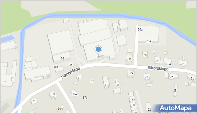 Świebodzice, Sikorskiego Władysława, gen., 32, mapa Świebodzice